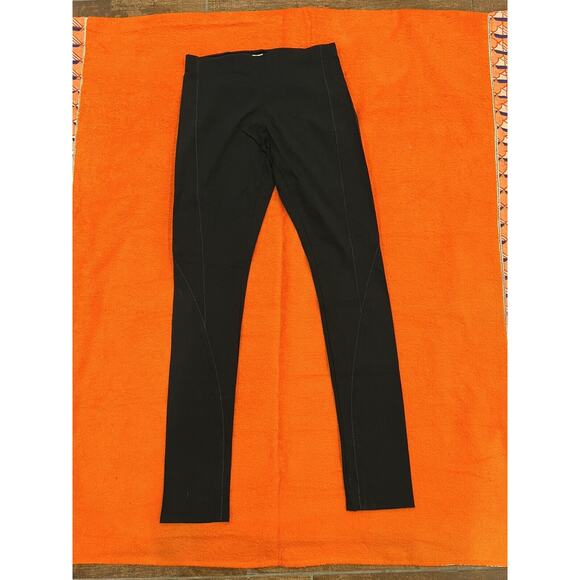 Helmut Lang Black Reflex Leggings with Stitching Size S NWT $275 - Picture 3 of 6